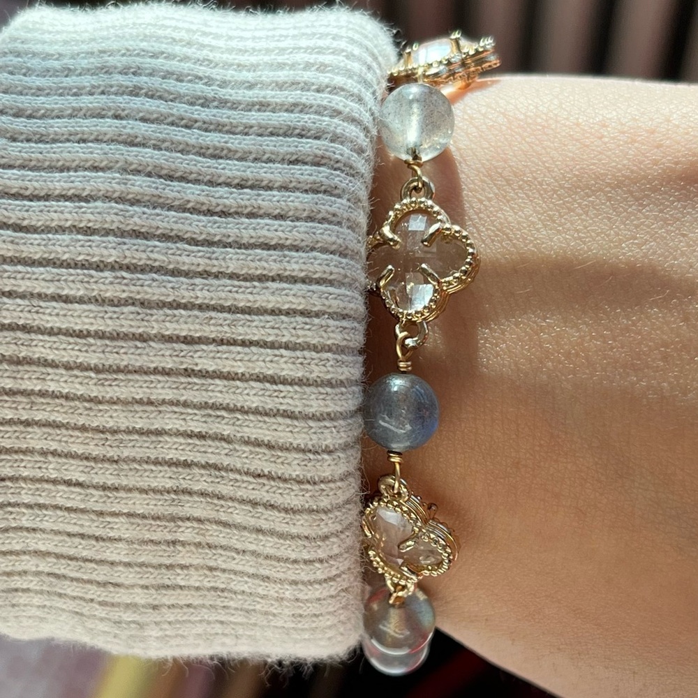 blue bracelet